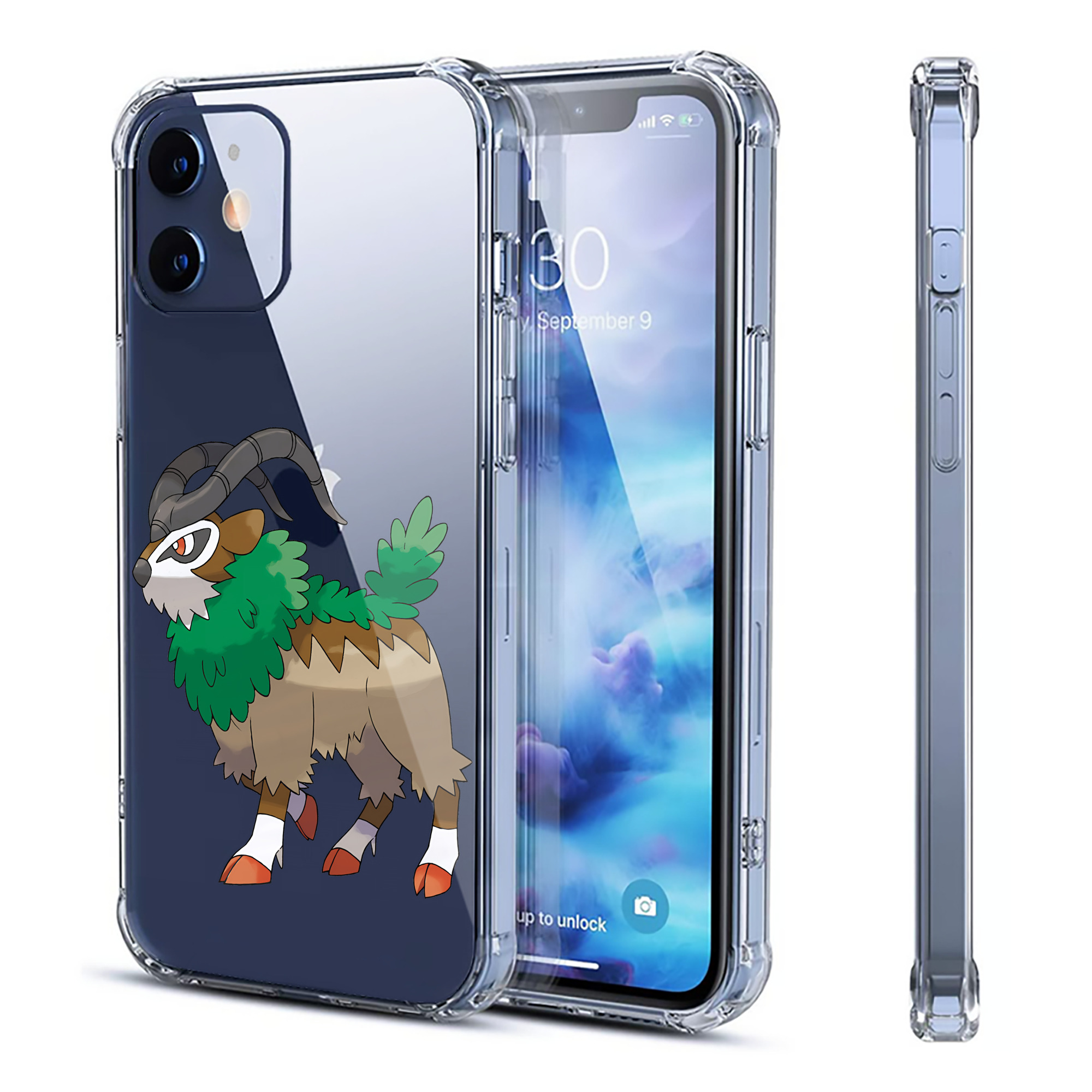 （画像用） ポケットモンスター Pokémon 【iPhone 12シリーズ対応】透明スマホケース（クリアソフトケース）